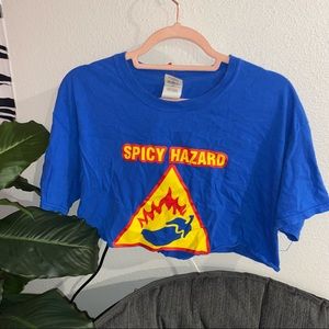 Spicy hazard crop top